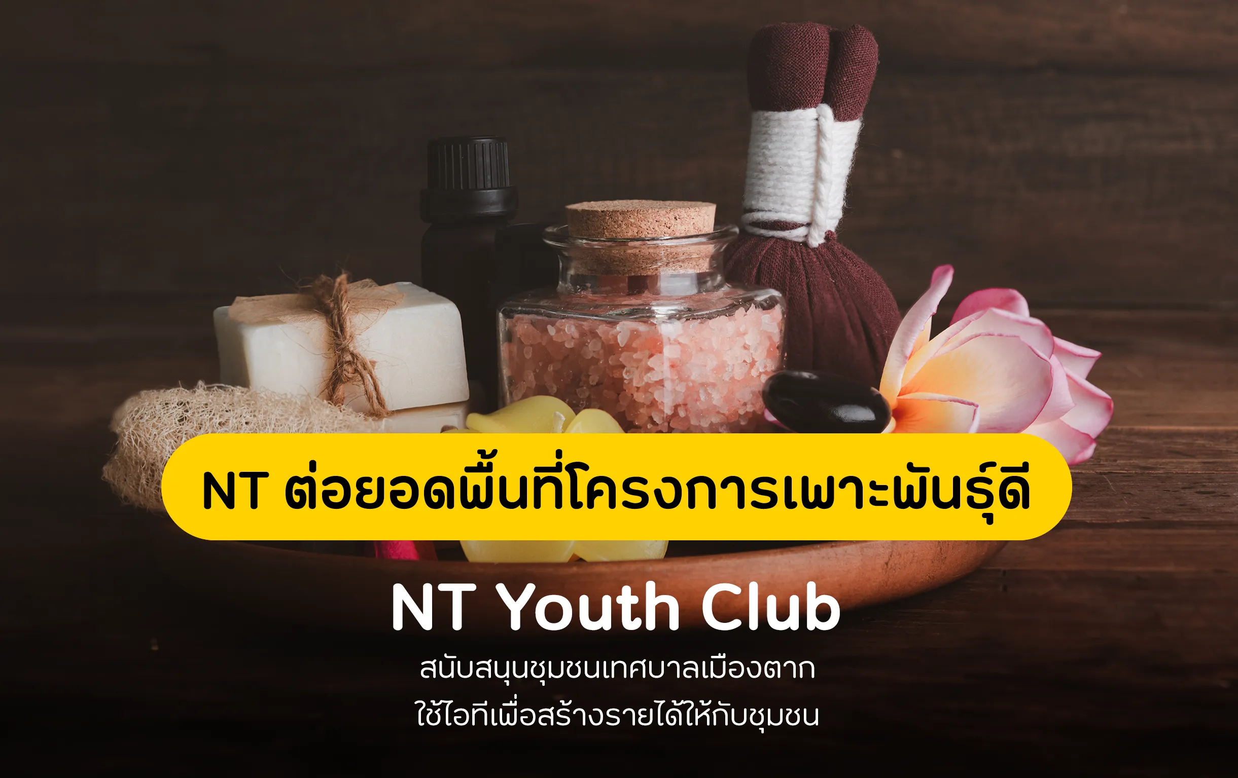 NT ต่อยอดพื้นที่โครงการเพาะพันธุ์ดี NT Youth Club 
สนับสนุนชุมชนเทศบาลเมืองตาก ใช้ไอทีเพื่อสร้างรายได้ให้กับชุมชน